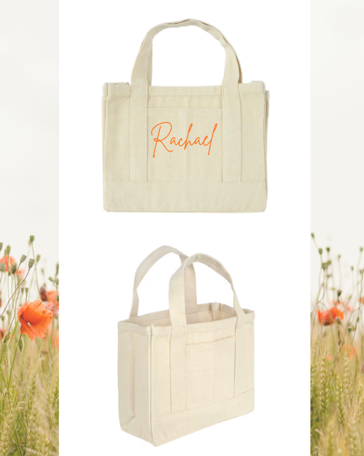 Natural personalized tote